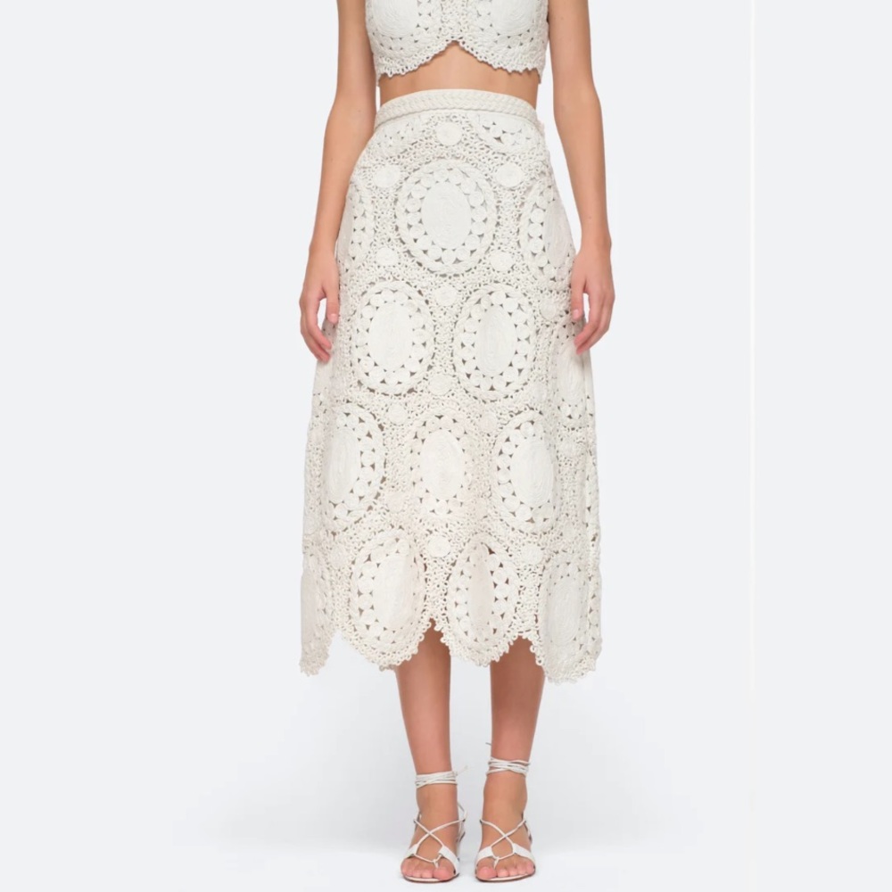 NWT - Sea NY - Camila Skirt - White - 2